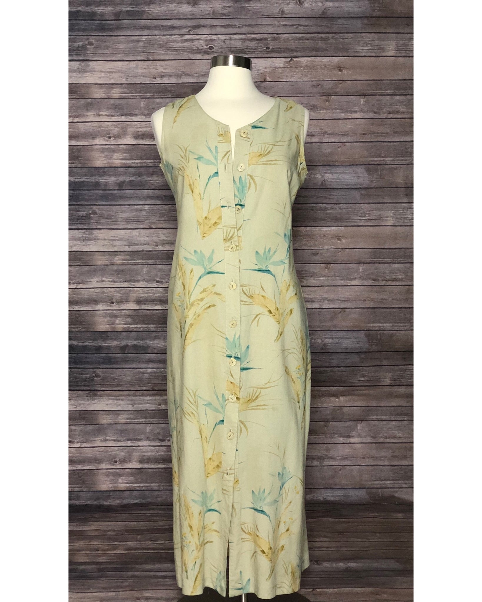Safari button down shift style dress