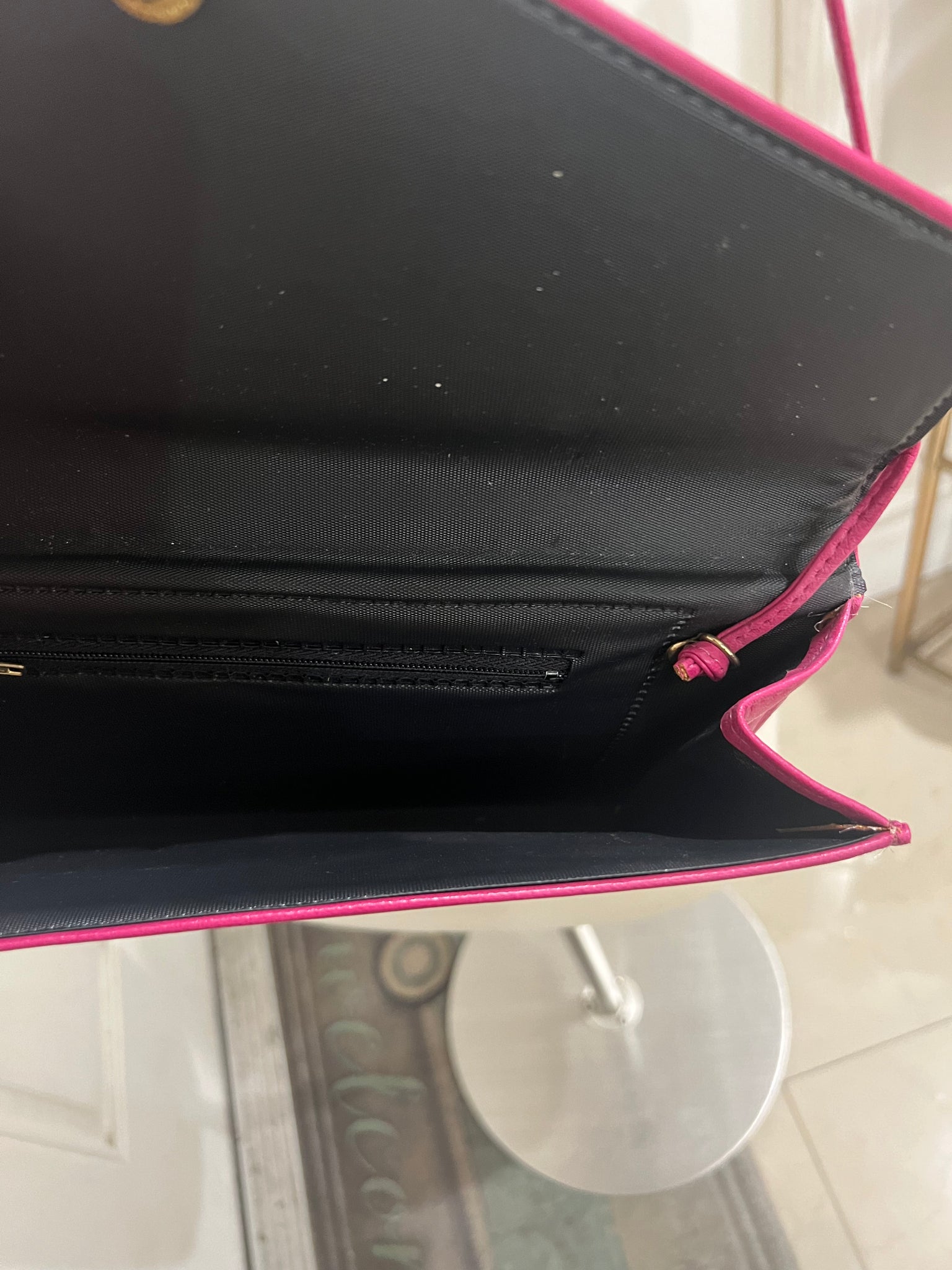 Hot pink envelop purse